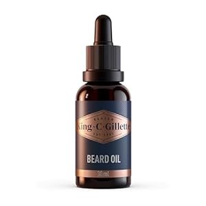 King C. Gillette Beard Oil for Men - Argan, Jojoba, Avocado, Macadamia Seed and Almond Oils - Moisturize and Soften Beard